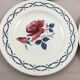 4 plates vintage dessert Sarreguemines model Janine rose