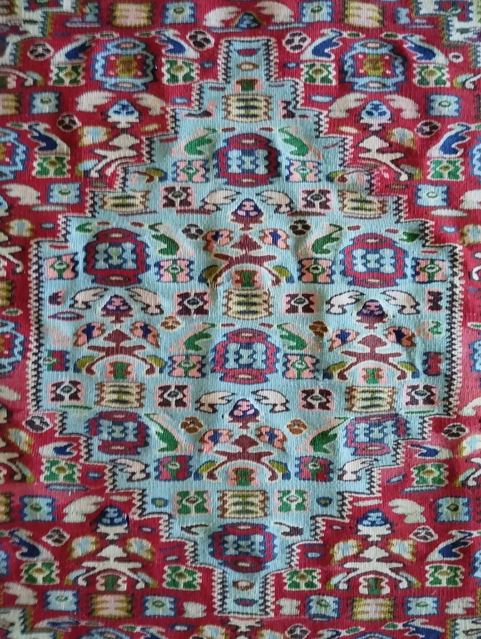 Handmade Persian Senneh carpet 167x131cm