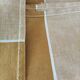 Nappe et 8 serviettes vintage – tons caramel et moutarde dorée