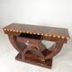 Art Deco style console table in wood marquetry