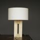 Mid-century table lamp in travertine, Italy, 1970s