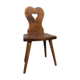 Old Alsatian children's chair in solid beech