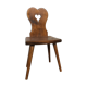 Old Alsatian children's chair in solid beech