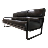Drabert Lobbytop three-seater leather sofa by Otto Zapf, 1979