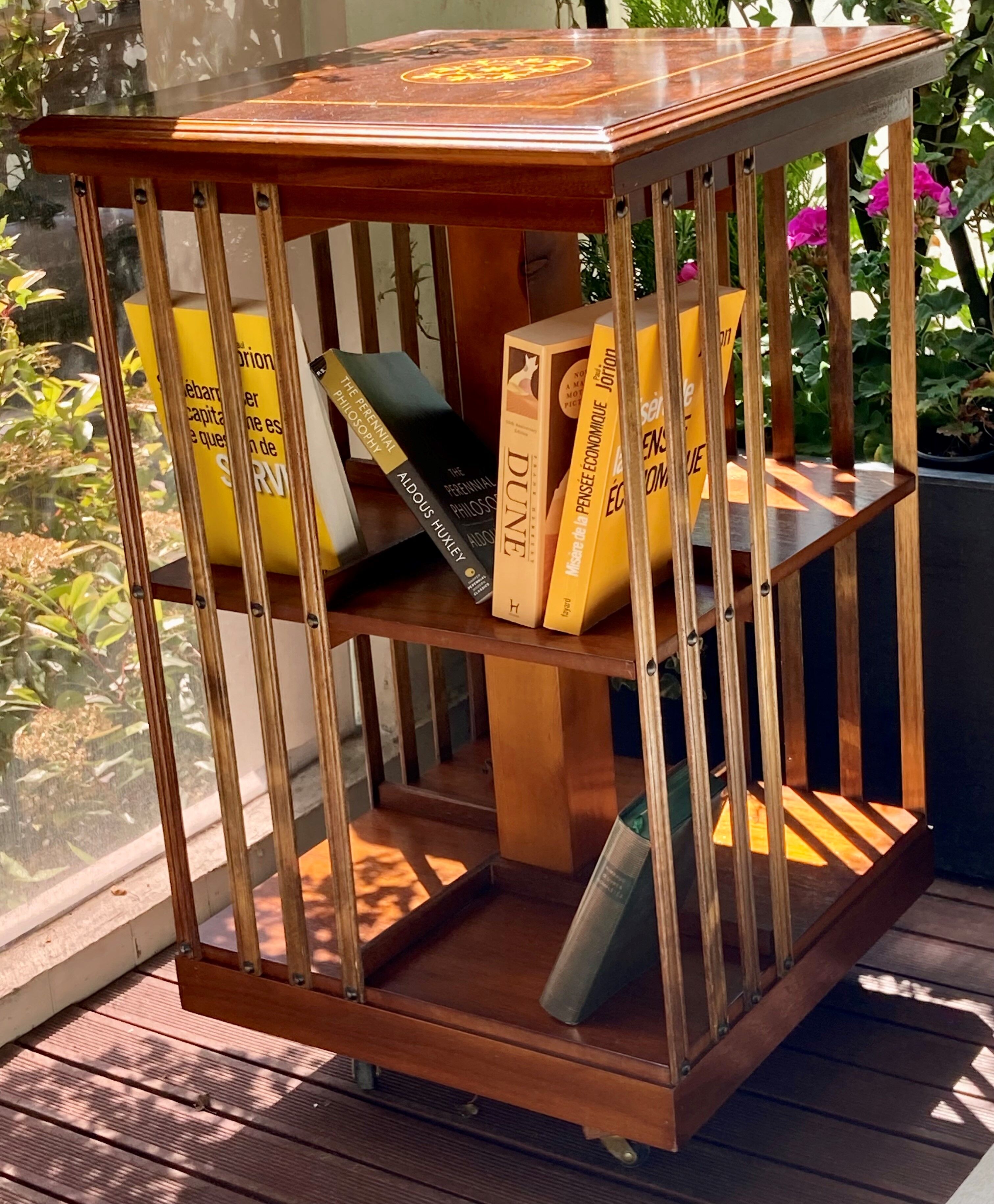 Swivel bookcase - English - 19th century style