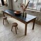 Table de ferme pin noire 250 cm