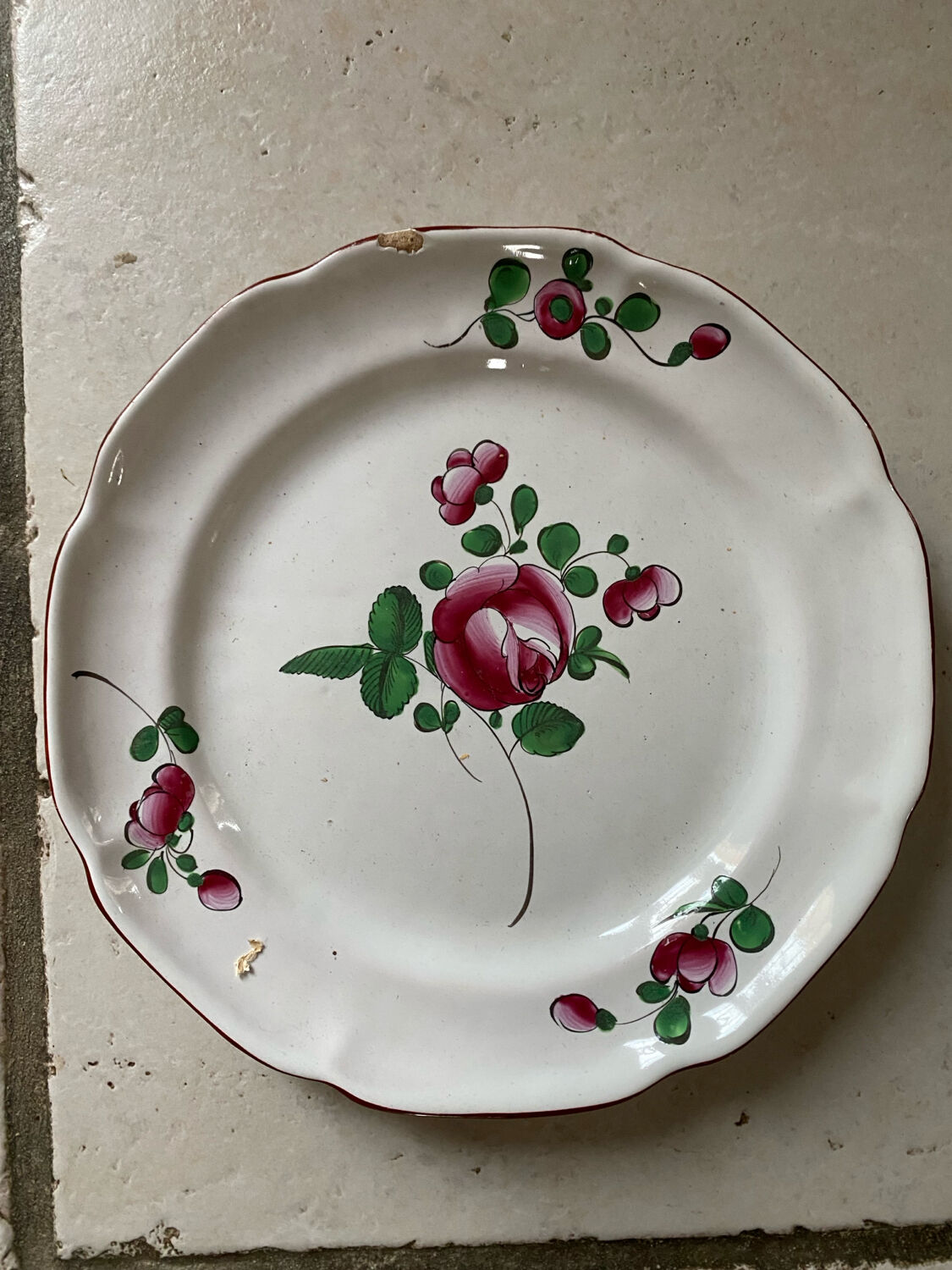 Antique Eastern earthenware plates