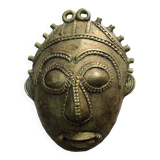 Baoulé passport mask in bronze