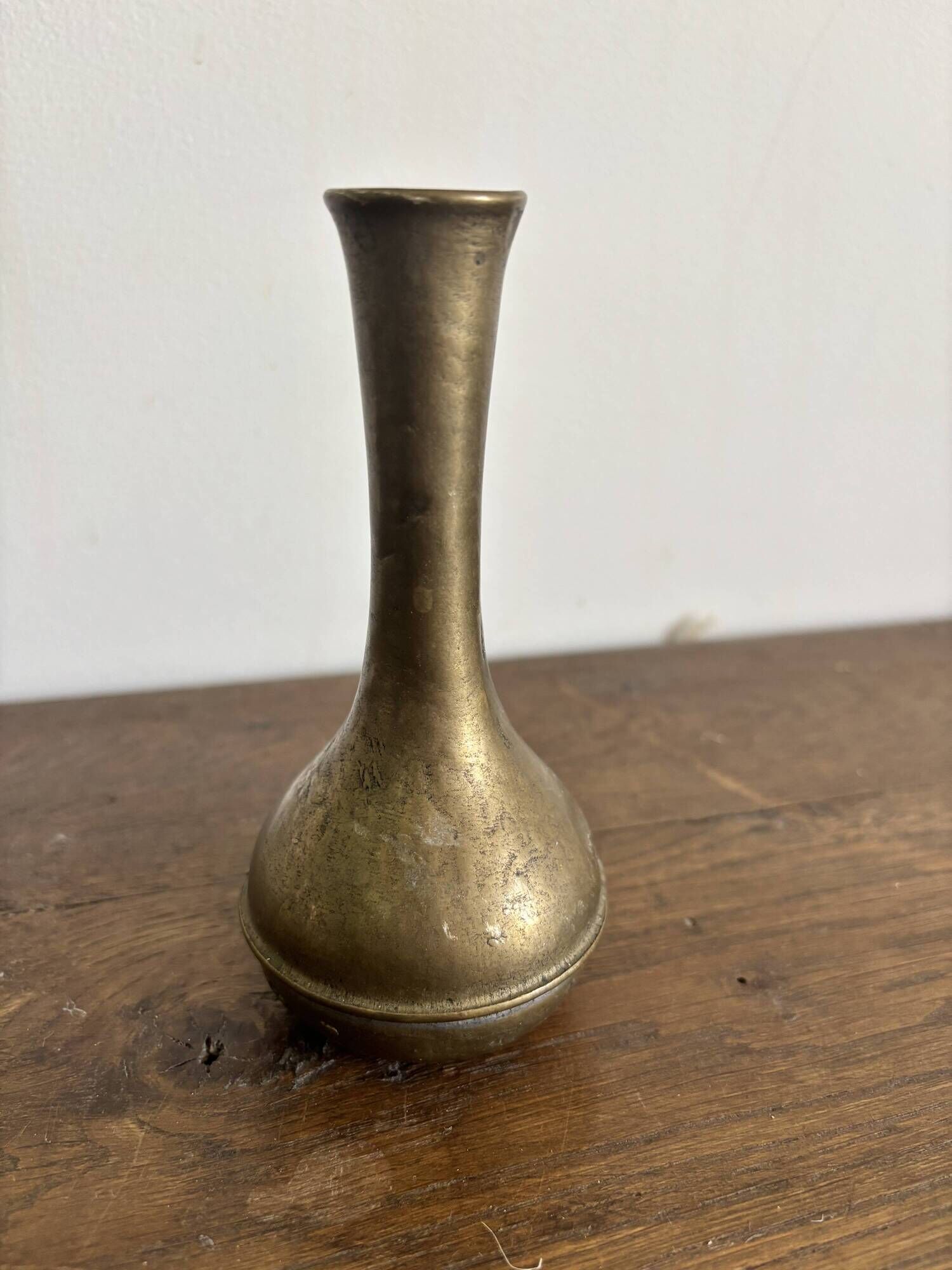Vintage patinated brass soliflore – 1950s/70s