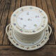 11 Limoges porcelain dessert plates, Raynaud & Co