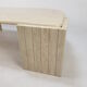 Italian travertine coffee table, 1980s
