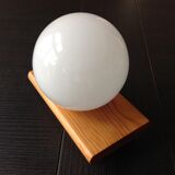 White opaline opaline wall lamp Scandinavian style / vintage 60s-70s
