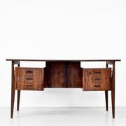 Midcentury Danish Executive Desk in Stunning Rosewood. Vintage / Modern