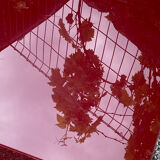 David lange vintage plexiglass cube side table