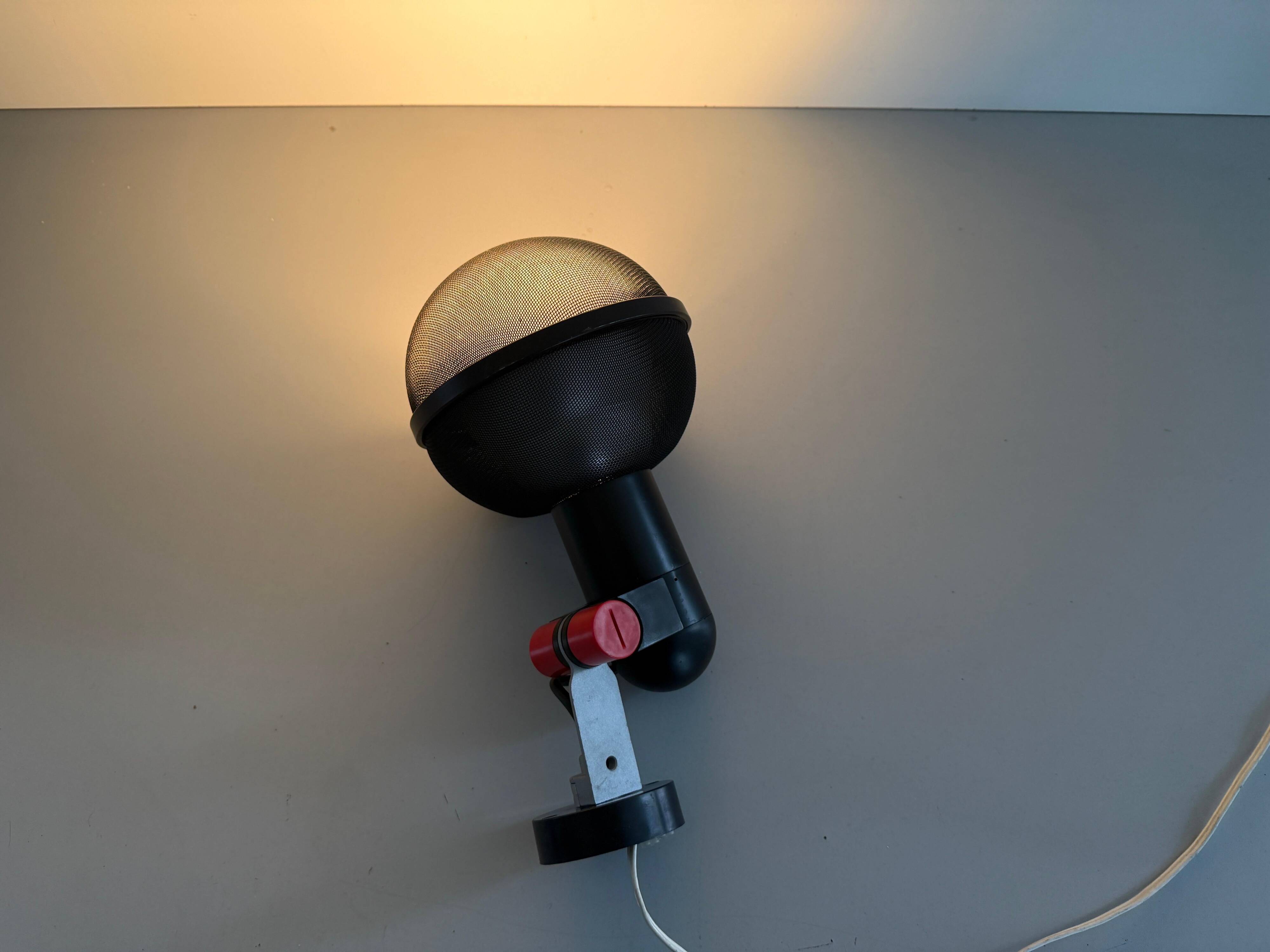 Wall light for microphone by Roger Tallon for Erco Leuchten, 1970s, Germany.