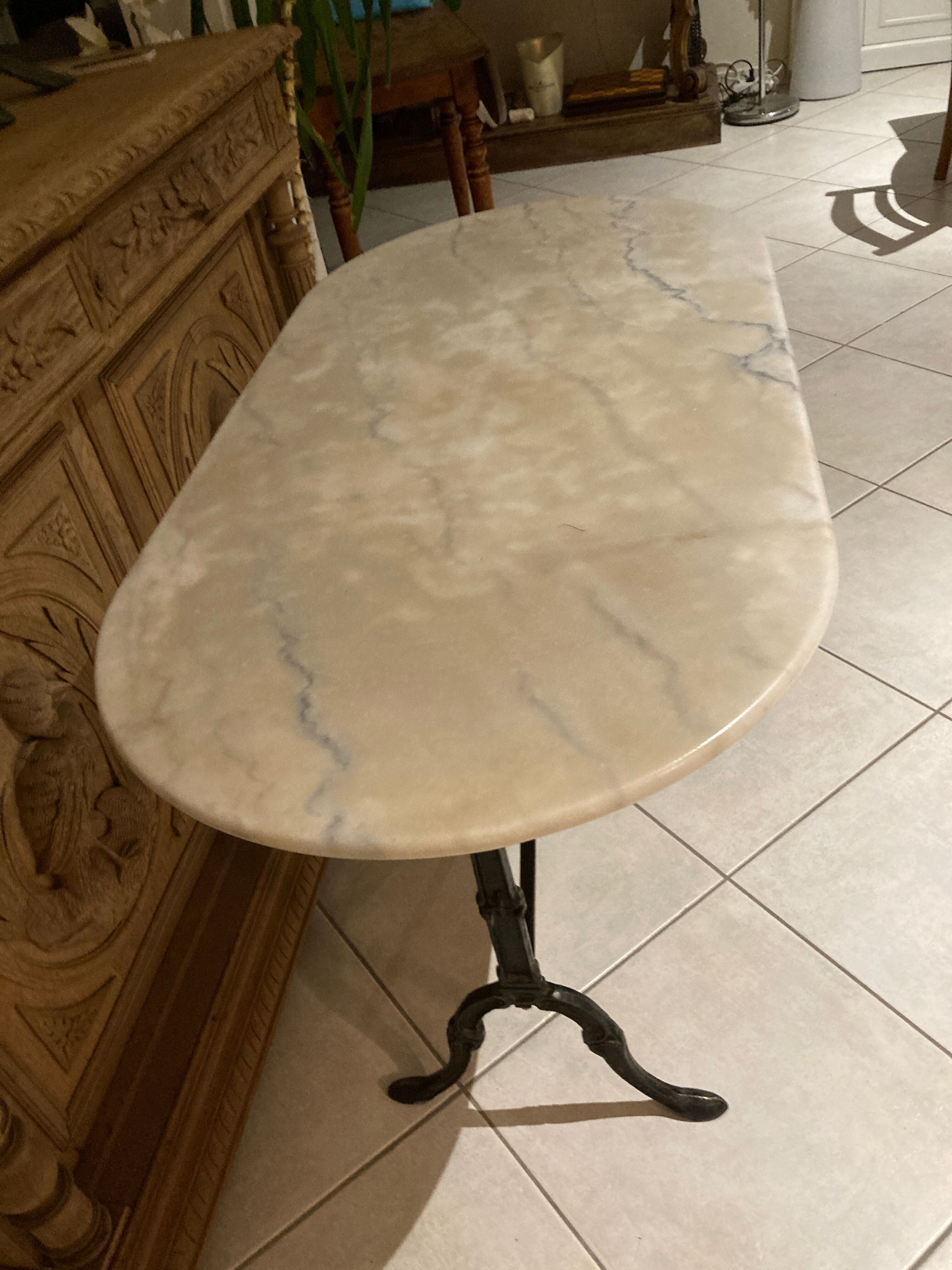 Marble bistro table