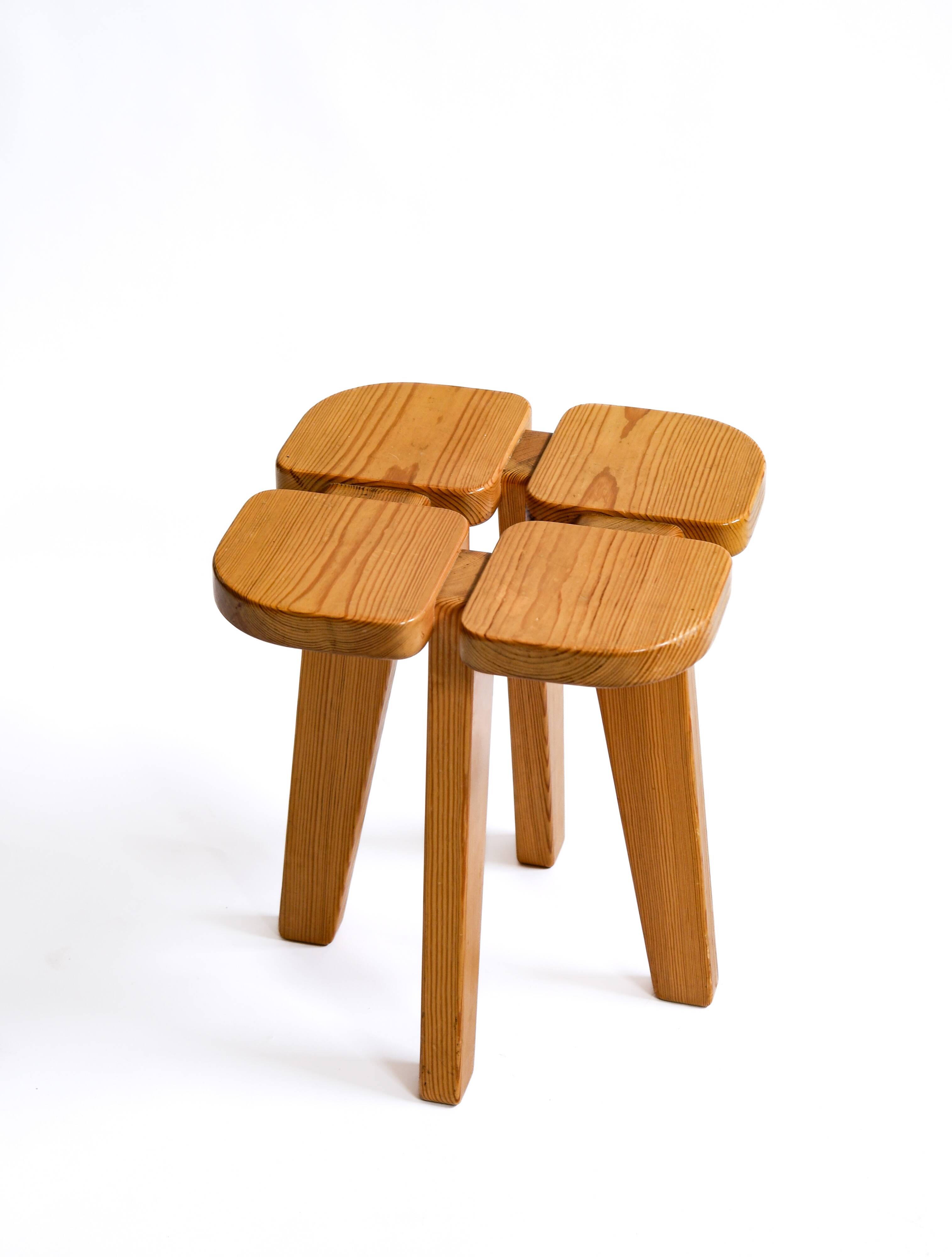 Lisa Johansson-Pape, Apila stool, pine circa 1960