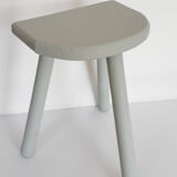Tripod milking stool in patinated wood