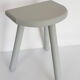 Tripod milking stool in patinated wood