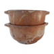 Duo of ear bowls in artisanal sandstone 70s