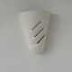 Pair of vintage wall lights, matte white plaster, France, 1970