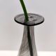 Vase Bouteille en Verre de Murano Noir "Mezza Filigrana" par Dino Martens pour Aureliano Toso