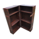 Furniture trunk wood coffee table shelves library suitcase