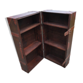 Furniture trunk wood coffee table shelves library suitcase