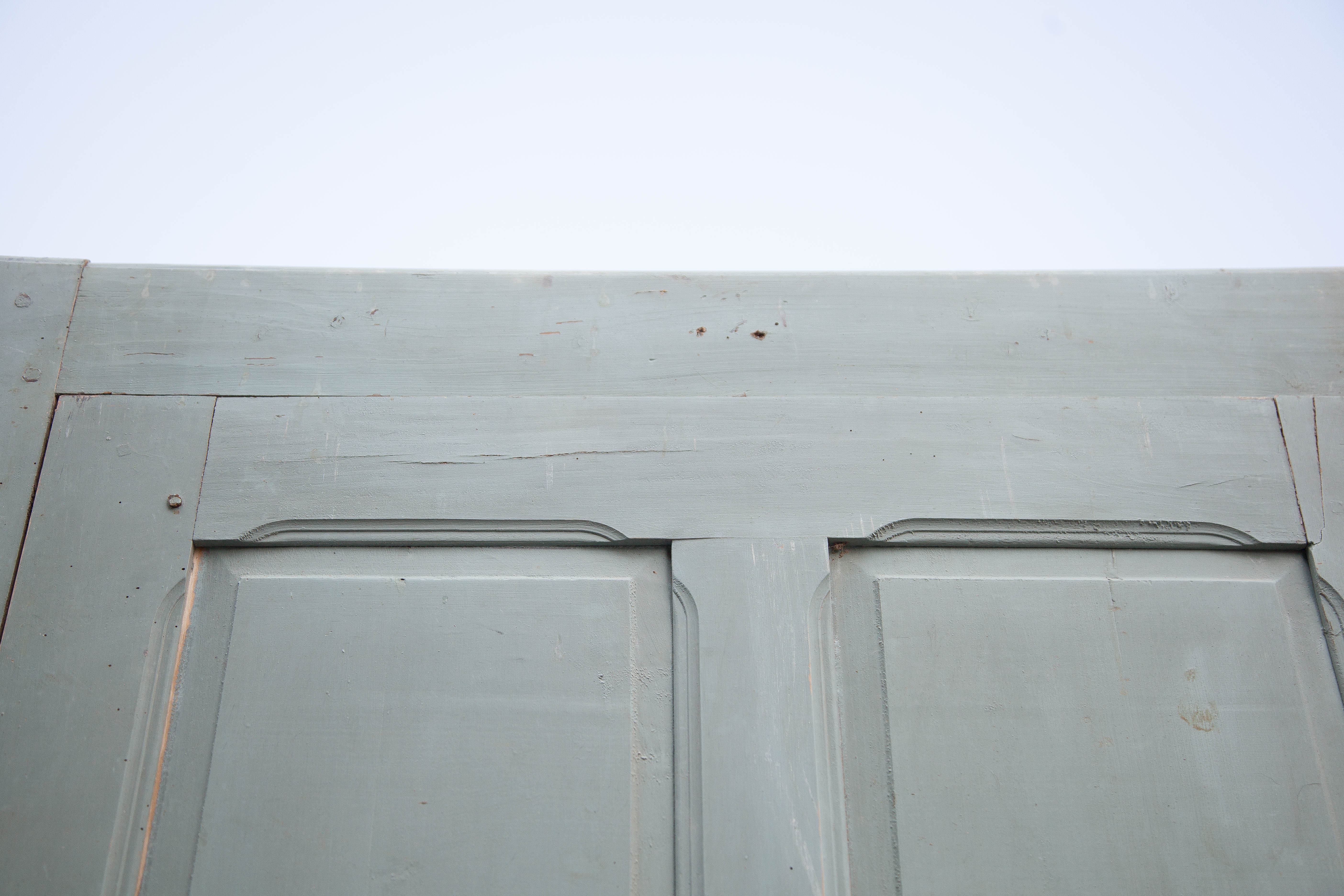 Old wooden door, wooden door, large vintage door