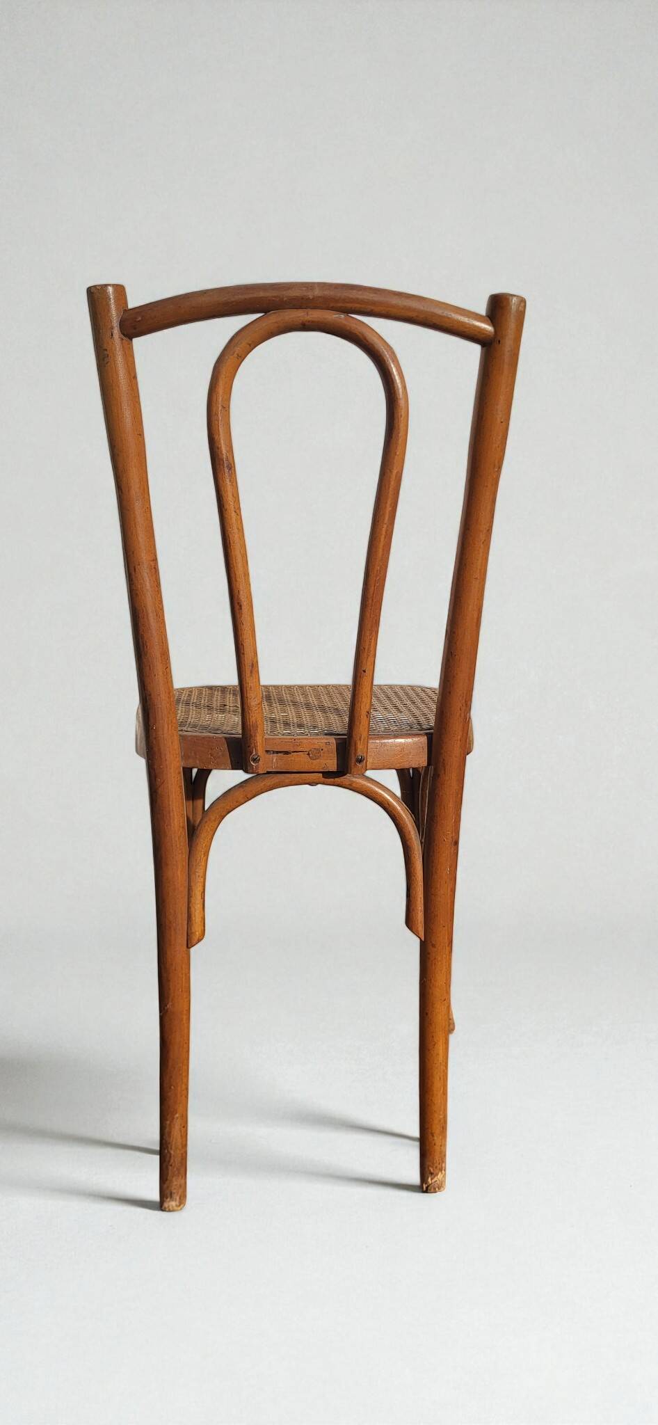 Chaise Bistrot Rotin en bois courbé