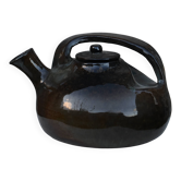Glazed terracotta teapot
