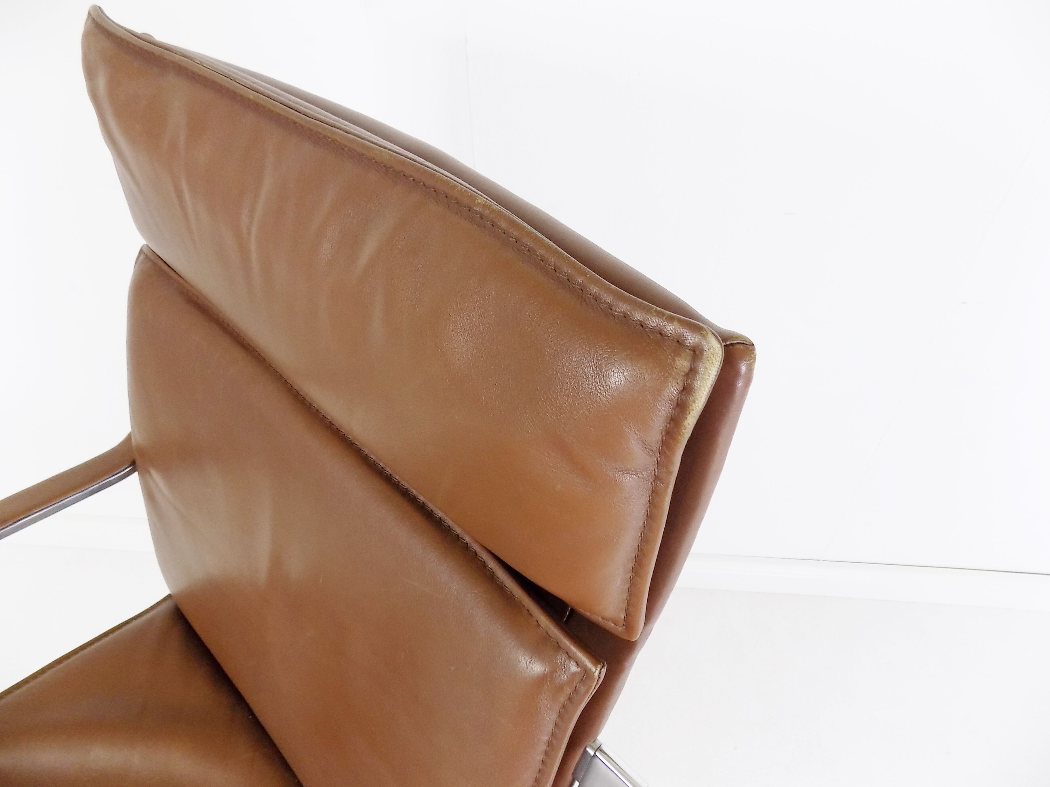 Walter Knoll Art Collection leather office chair by Rudolf Glatzel