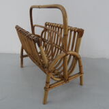 Panier de lecture en bambou vintage