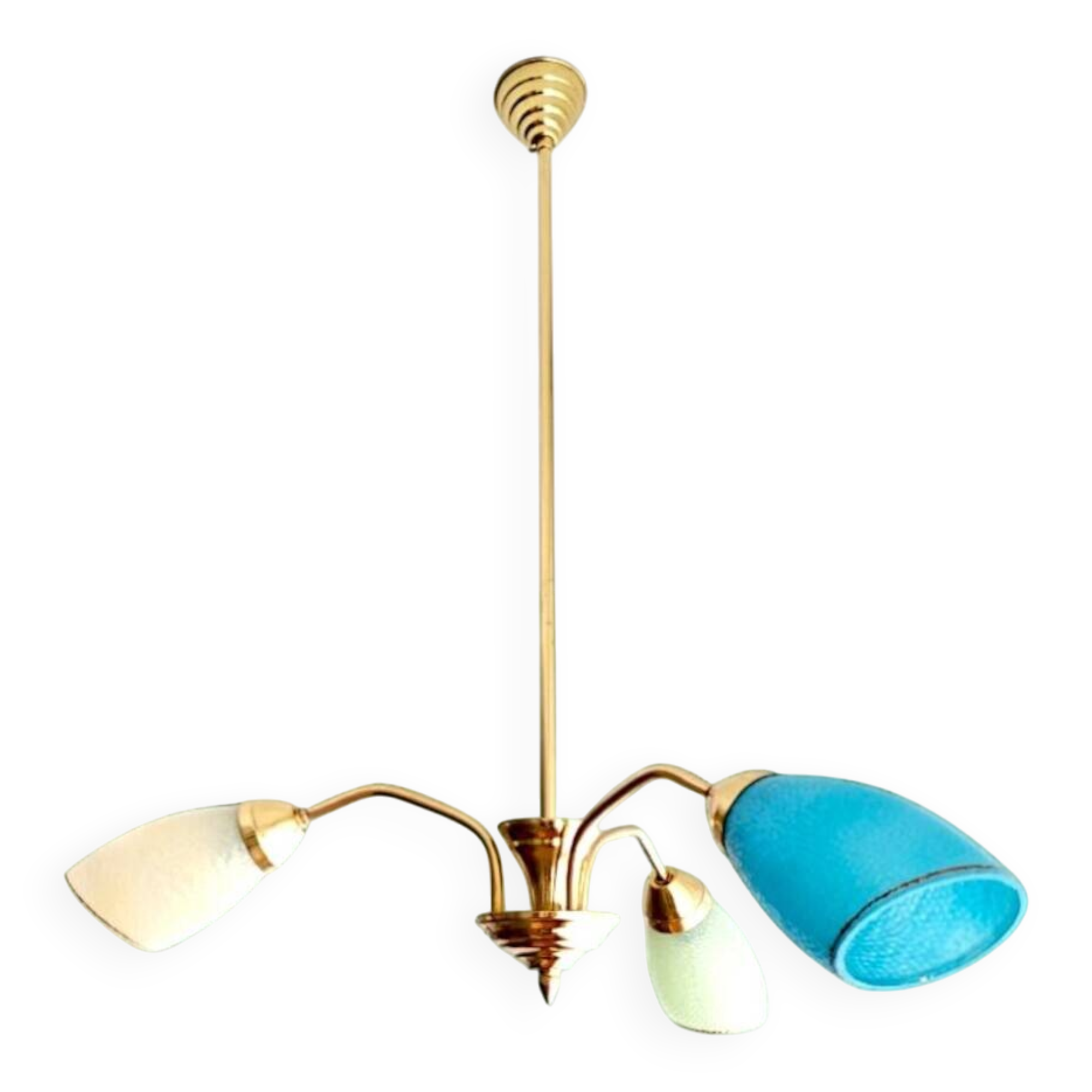 Mid-Century 1940s Sputnik Chandelier with 3 lights