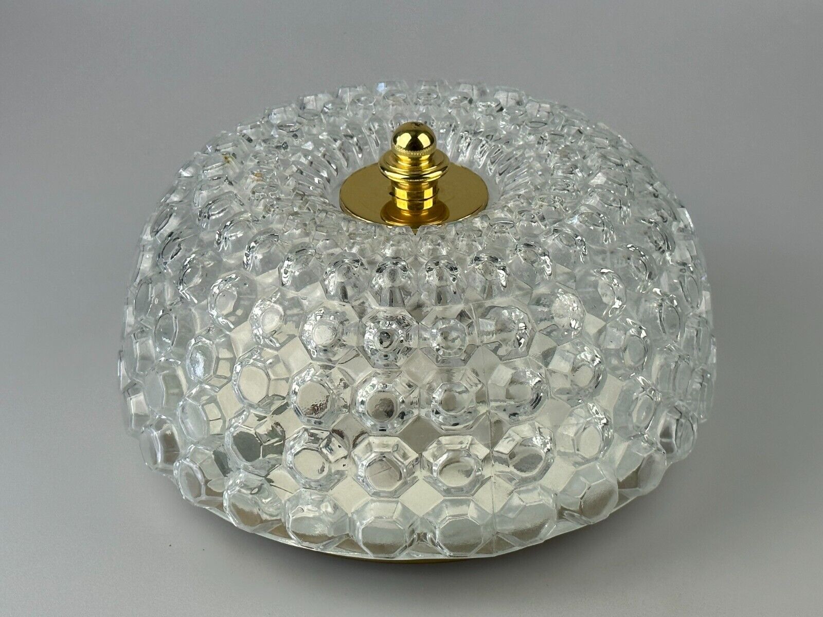 Ceiling light Glashütte Limburg Germany Space Age 60s