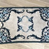 Bohemian pure wool blue rug 125x78cm