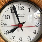 Rattan star clock