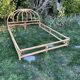 140x190 rattan and bamboo bed frame