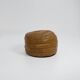 Round leather pouf De Sede from the 1970s.