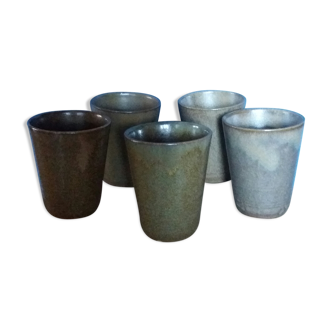 Cups in stoneware digoin