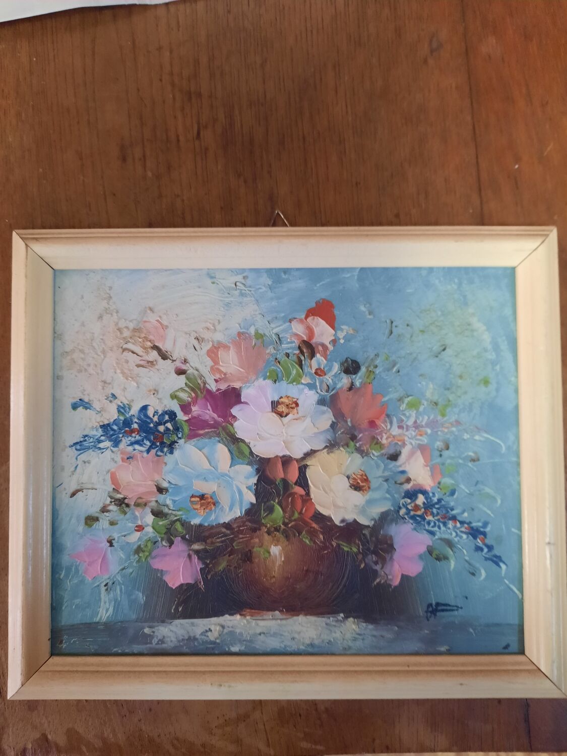 Painting flowers in a vase