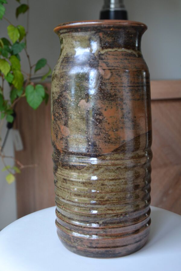 Grand vase en grès ''les cyclades'' Anduze de Roland Zobel