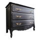 Vintage black chest of drawers