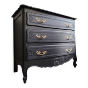 Commode vintage noire