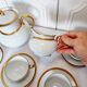 Impeccable Haviland Limoge coffee or tea service in fine porcelain and/or 24 carat