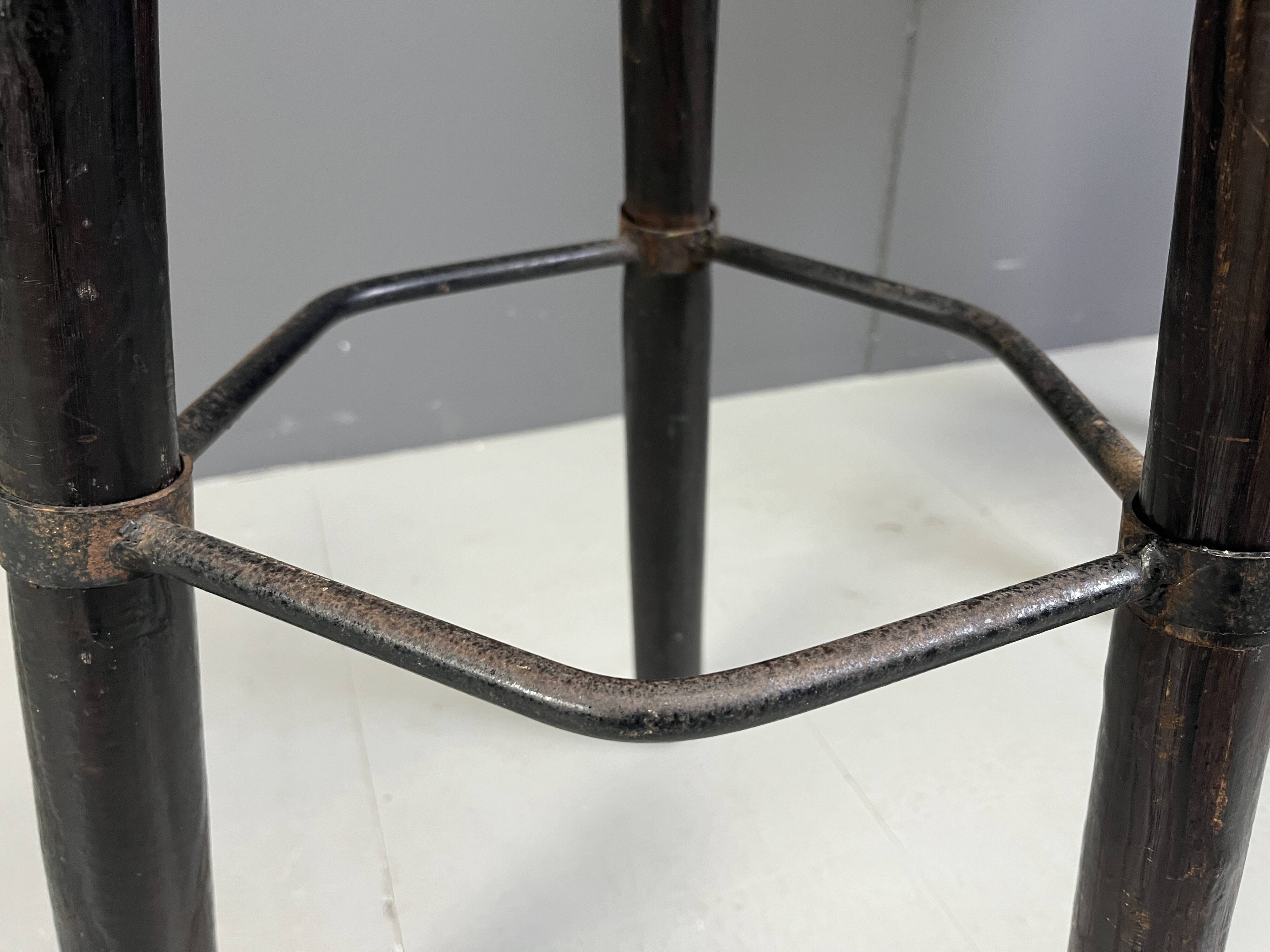 Mid Century Brutalist Bar Stools - Set of 2, 1960s