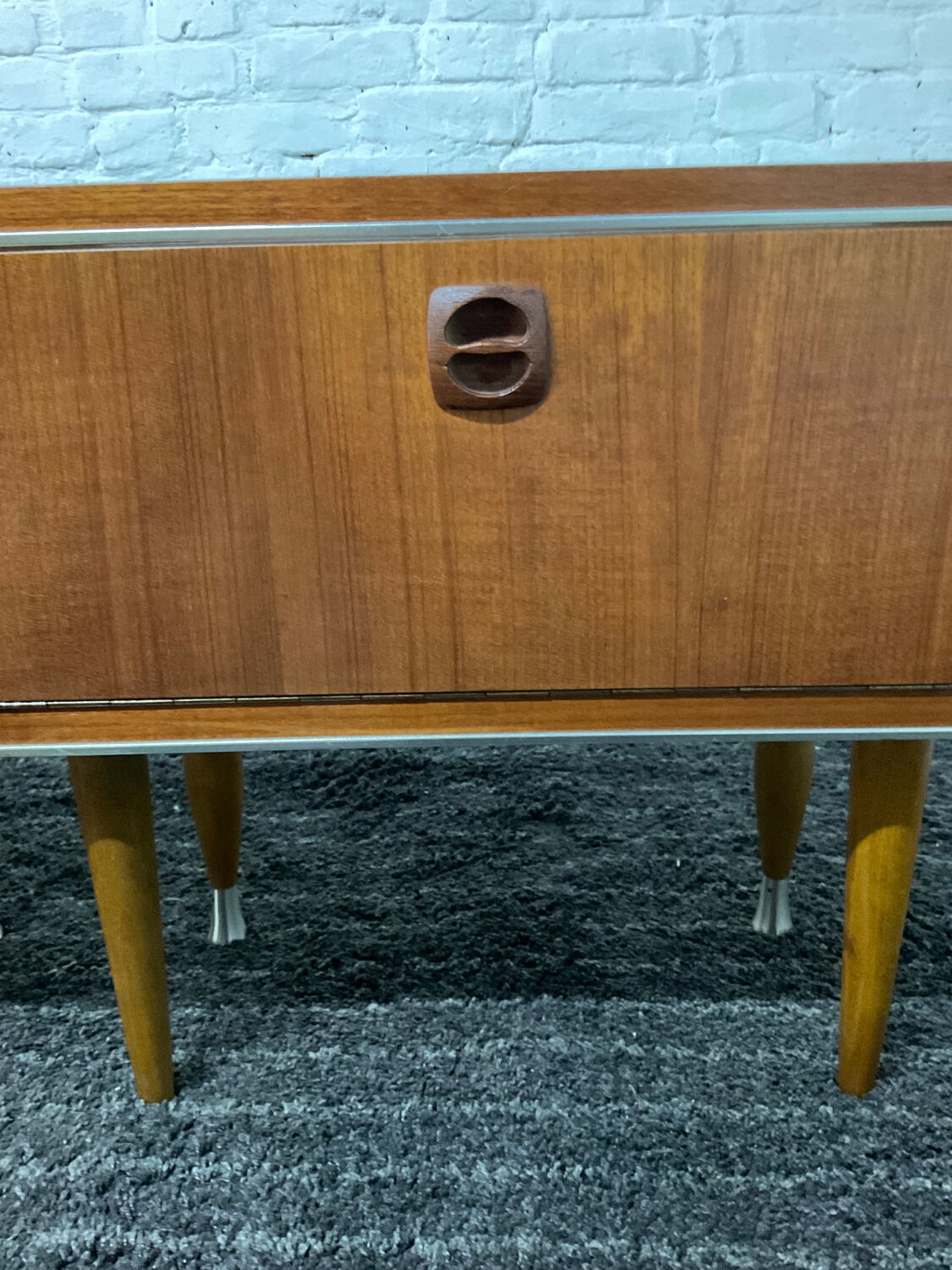 Pair of Scandinavian teak bedside tables