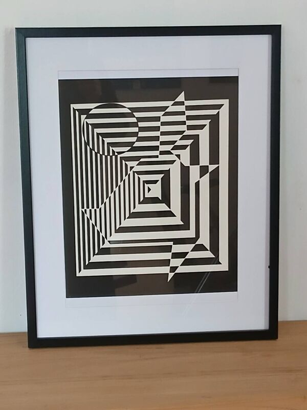 Victor vasarely serigraphie d'après œuvre yablapour
