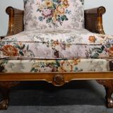 Pair of 1920s caned Chippendale armchairs