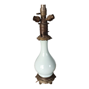 Lampe opaline petrole/oil - bronze iii